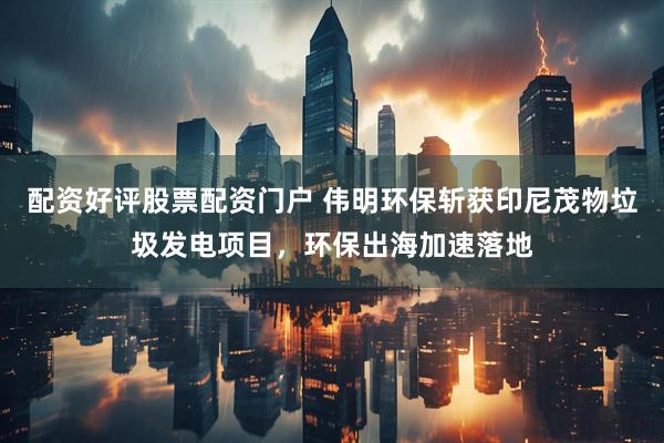 配资好评股票配资门户 伟明环保斩获印尼茂物垃圾发电项目，环保出海加速落地
